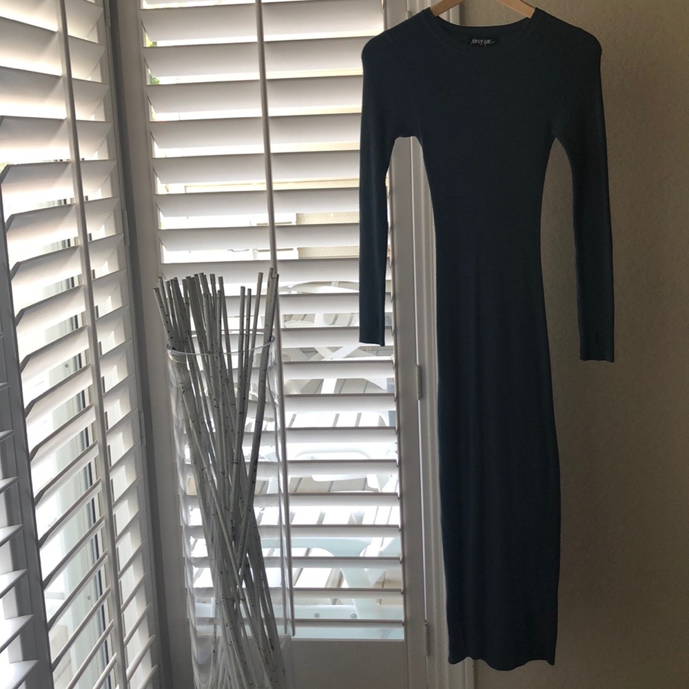Green long sleeve nasty gal dress